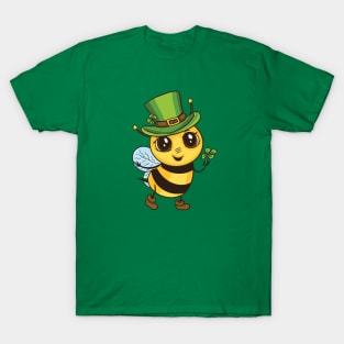 Leprechaun Bee with Shamrock T-Shirt